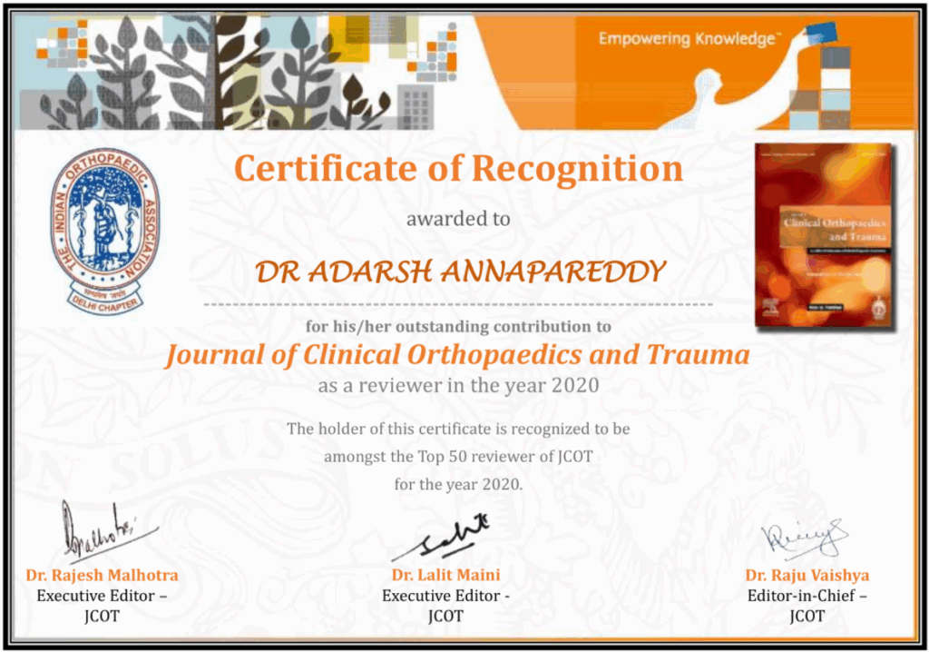 Journal Of Clinical Orthopaedics And Trauma