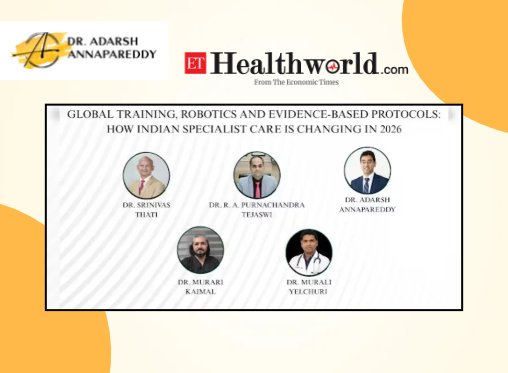 Glad to be featured in ETHealthWorld’s recent article on how global training, robotics and evidence-based protocols are shaping specialist care in India.